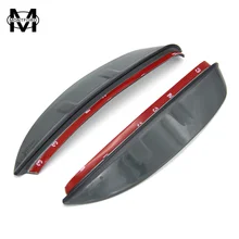 MONTFORD For Toyota RAV4 RAV 4 2016 2017 Side Door Rearview Mirror Cover Trims Frame Rain Shield Sun Visor Shade Covers 2Pcs/set