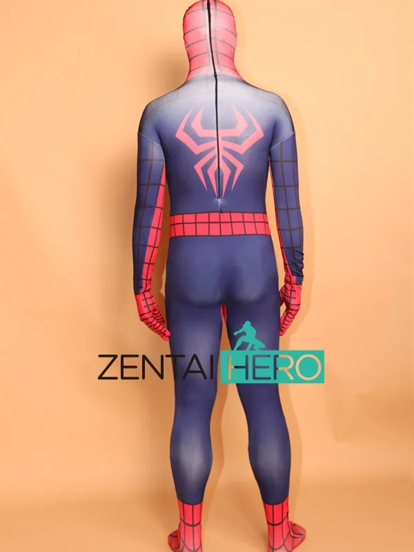 Free Shipping DHL Adult Printing Full Body Lycra Spandex Spiderman Costume Cool Superhero Costume For 2017 Halloween Events (3)