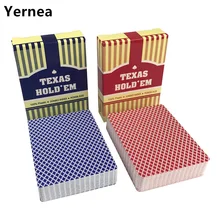 Yernea 2 компл./лот баккара Техасский Холдем Пластик игральные карты Водонепроницаемый износостойкая скраб покер карты игры 2,48*3,46 дюймов