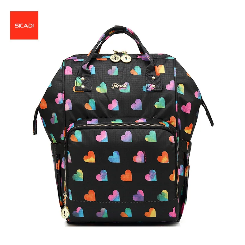 

SKADI New Brand Oxford women's backpack Fashion School Bags For Girls Printing Backpack big Bags Mochila Zipper