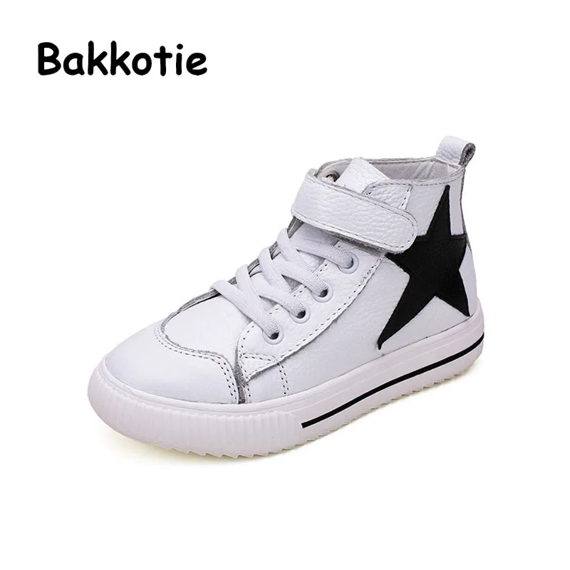 Bakkotie 2017 New Fashion Child Spring Autumn Baby Boy Casual Sport High Shoe Leisure Kid Brand Sneaker Breathable Trainer Girl bakkotie 2017 new autumn baby boy white shoes cat kid girl brand leisure sneaker gneuine leather breathable child soft trainer