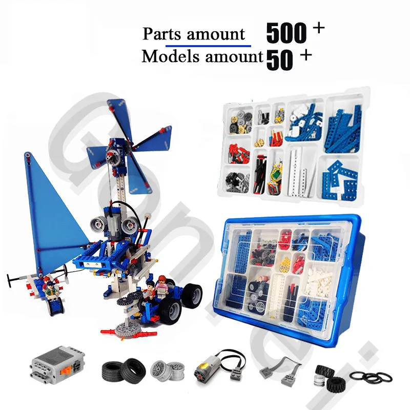 

500Pcs+ Technic MOC Bricks 9686 DIY Compatible with EV3 Technic Building Block Kids' intelligence and hands-on ability Toys