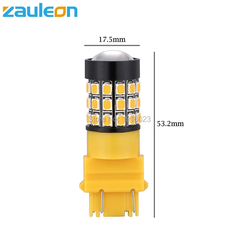 Zauleon 2 шт. 3157 3156 СИД наивысшей мощности СИД желтый указатель поворота P27W T25, светодиодные автомобильные лампы, P27/7 Вт источник света автомобиля авто-Стайлинг
