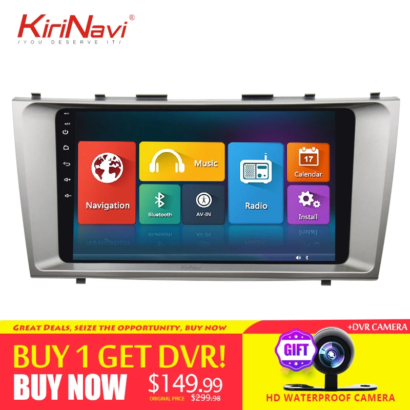 

KiriNavi 2 din 9" Touch Screen Android Car Radio For Toyota Camry 2006-2011 Multimedia GPS Navigation Player audio