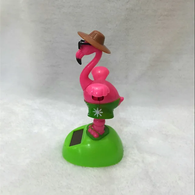 Hot Car Pendulum Flamingo Solar Accessories Swing Flowers Unisex Plastic Science Electronic Educational 2021 2