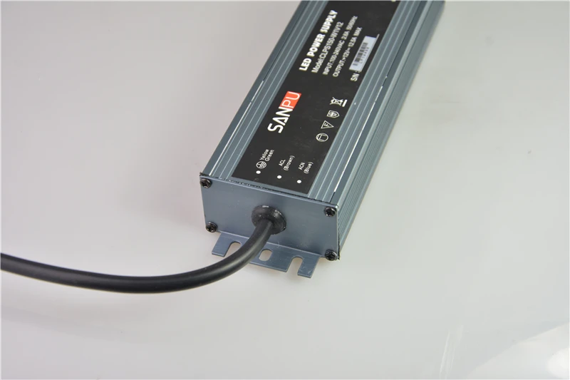 SANPU 12 вольт водонепроницаемый Светодиодный источник питания 12 В постоянного тока 150 Вт 12А IP67 110 В 220 В AC-DC трансформатор освещения драйвер тонкий алюминий