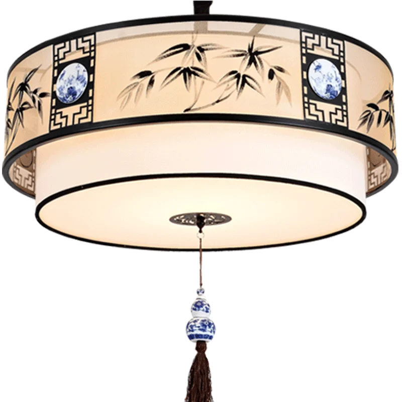 

Chinese style round teahouse restaurant antique hot pot restaurant private room lamp study tatlight
