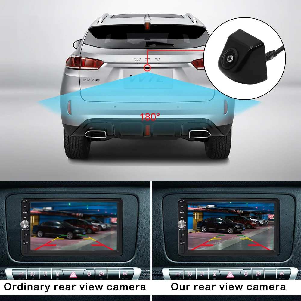New 2 Colors Parking Assistance Waterproof Car Rearview Frontview Camera Car Rear Reverse Backup Camera HD Car Accessory