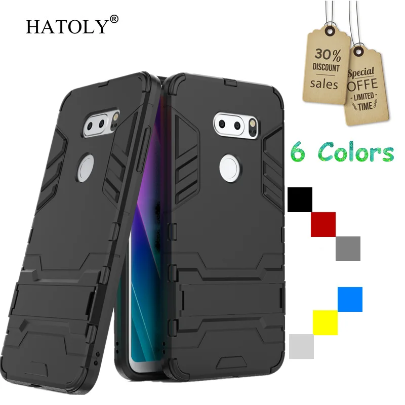 Чехол HATOLY для LG V30S резиновый чехол-броня робота тонкий жесткий чехол телефона ThinQ