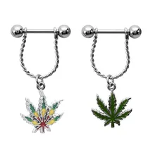 2 шт./партия, бренд, болтается, ювелирное украшение для пирсинга соска, 14 г, антиаллергенное кольцо для сосков, пирсинг, ювелирные изделия для тела