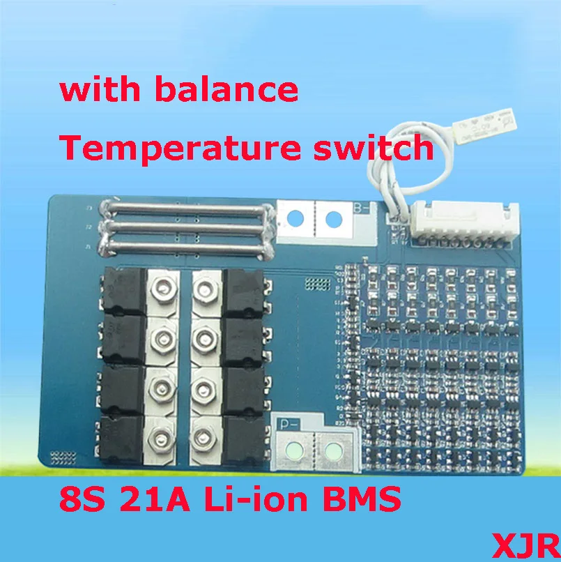 8S 29.6V 33.6V 18650 Li-ion Lithium Battery Charger 8 Cell 4.2V Balance Board