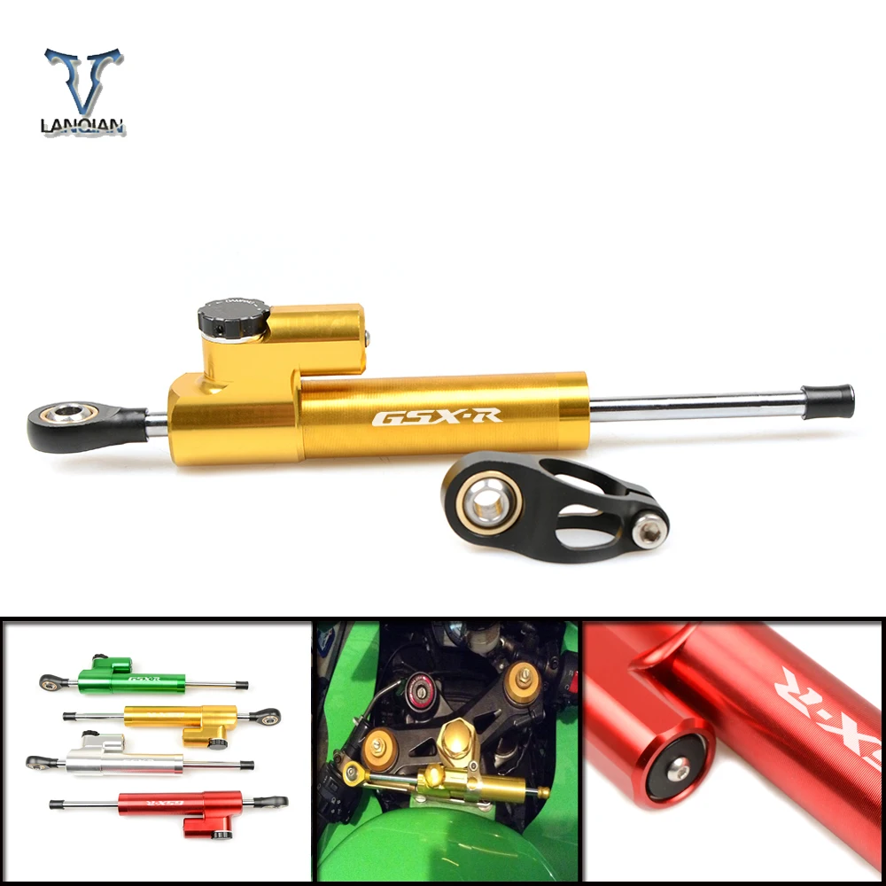 Universal Aluminum Motorcycle Damper Steering Stabilize Safety Control For Suzuki GSXR GSX-R 600 750 1000 1300