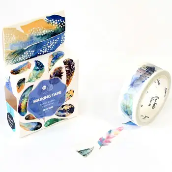 

JA208 The Flying Feather Decorative Washi Tape DIY Scrapbooking Masking Tape School Office Supply Escolar Papelaria