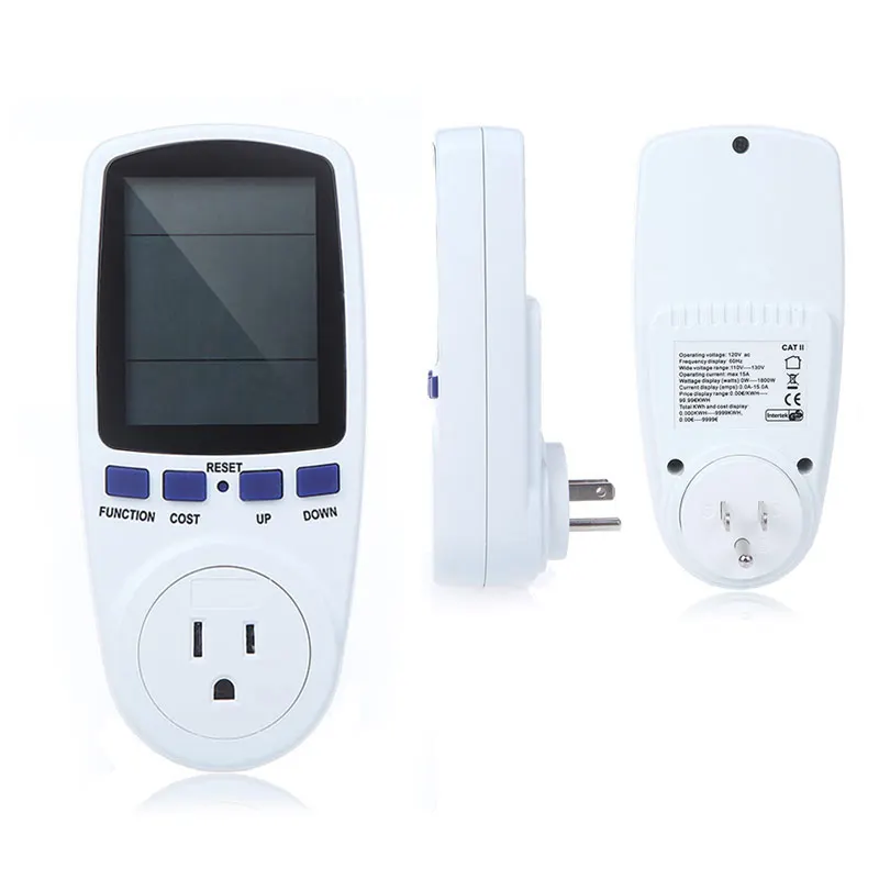 

US Digital Wattage Voltage Sockets Current Frequency Monitor Analyzer Electronic Power Measuring Socket