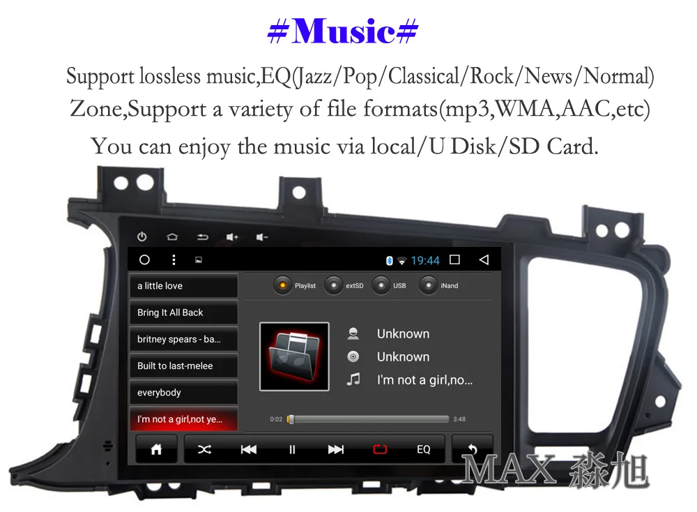 Discount MAX 2G 32G Android 8.1.0 Car DVD For KIA K5 Optima GPS Navigation Car Radio RDS Bluetooth Call/Music 4G WiFi GPS Free Map SWC 4