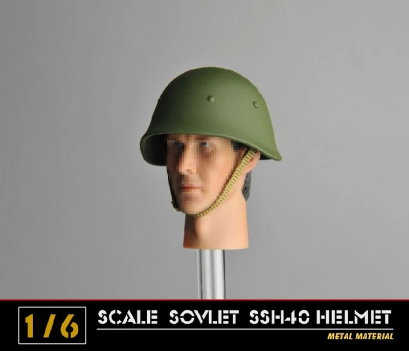 

1/6 scale WWII Soviet army soldiermetal helmet cap hat SSH40 action figure accessories