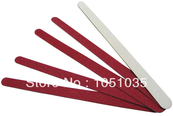 

100 pcs/lot wooden emery board sandpaper file nail art file manicure tool 180/240 free shipping