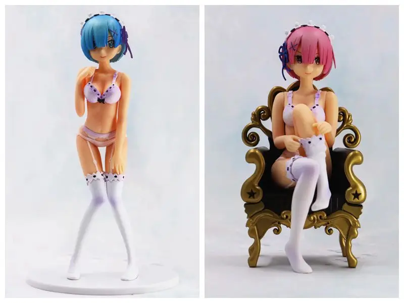 15-20cm Re: Zero Starting Life in Another World Rem Ram Lingerie Ver PVC Action Figure Resin Collection Model Doll Toy Gifts 15-20cm Re: Zero Starting Life in Another World Rem Ram Lingerie Ver PVC Action Figure Resin Collection Model Doll Toy Gifts