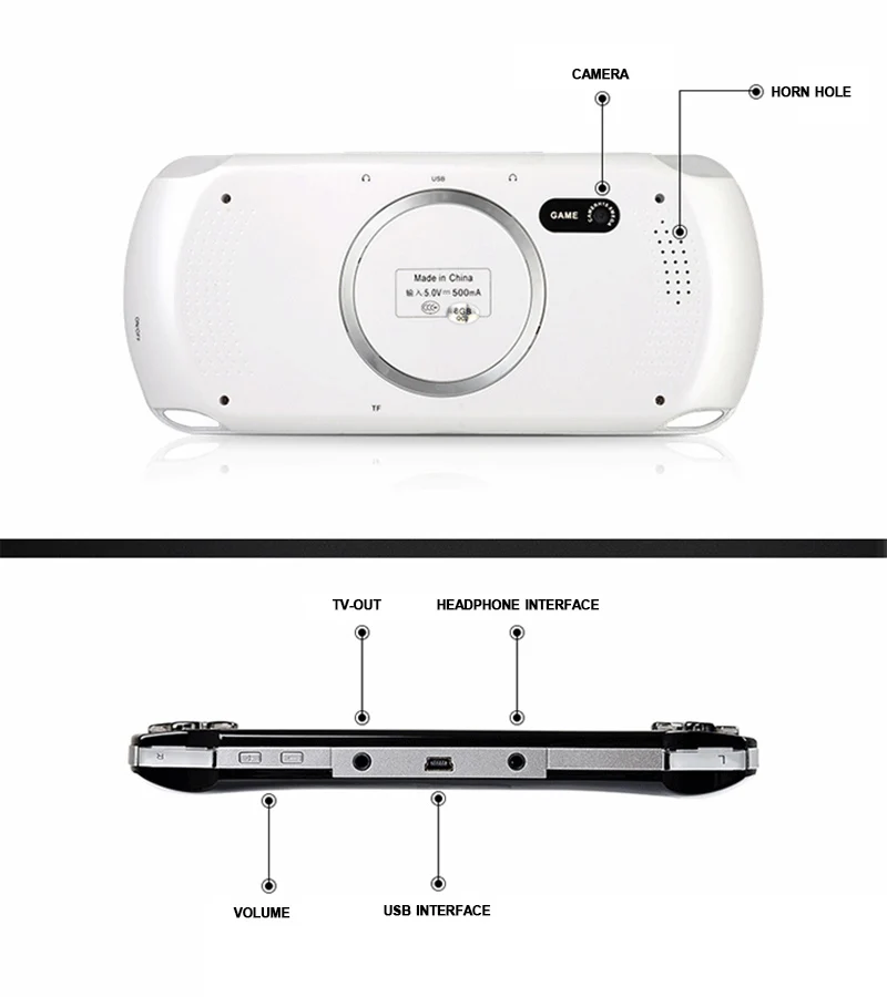 Новинка 5,0 дюймов HD ручной игровой плеер MP5 MP4 мультимедийная игровая консоль 5 дюймов для psp 8G видеоигры консоли