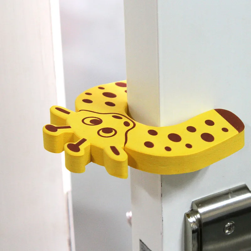 

3PCS Cartoon EVA Door Stops Stoppers Children Protector Blocks Anti-pinch Safety Animals Modeling Exit Card Door Clamps Holders