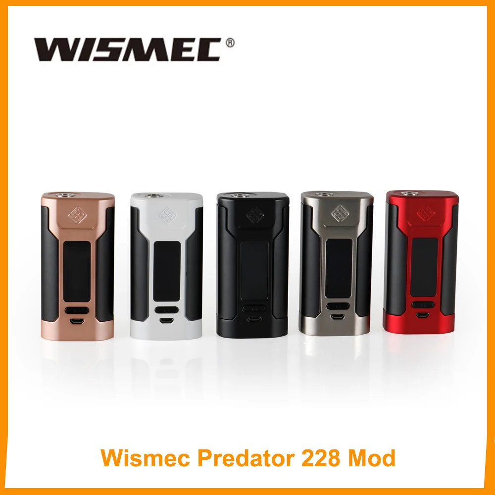 Prix pour Nouvelle arrivée d'origine wismec prédateur 228 boîte mod prédateur 228 w e-cigarette vaporisateur mod by 18650 batterie vaporisateur kit vs rx2/3 Prix pour Nouvelle arrivée d'origine wismec prédateur 228 boîte mod prédateur 228 w e-cigarette vaporisateur mod by 18650 batterie vaporisateur kit vs rx2/3
