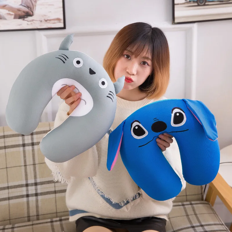 

Soft Cartoon shape shaped neck pillow travel memory foam kids neck support rest pillow pillows for airplane car sleep JZ01