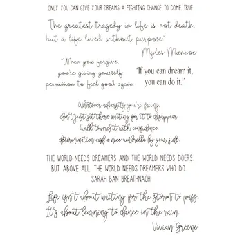 

Only you can give your dreams Scrapbook DIY photo cards account rubber stamp clear stamp transparent stamp Handmade card stamp