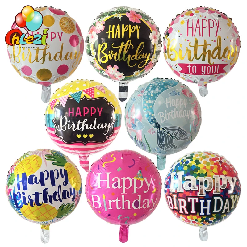 stortbui Verplaatsing echtgenoot 7Pcs Nieuwe 18 Inch Gelukkige Verjaardag Helium Ballonnen Partij Decoratie  Ballon Speelgoed Voor Kinderen Cartoon Volwassen Mode Stijl zwarte Goud| Ballonnen & Accessoires| - AliExpress