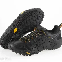 Новое поступление Merrell Мужская Уличная походная обувь, Высококачественная кожаная спортивная обувь с полной задней частью