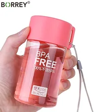 BORREY 150Ml Plastic Water Bottle Mini Cute Water Bottle For Children Kids Portable Leakproof Small Water