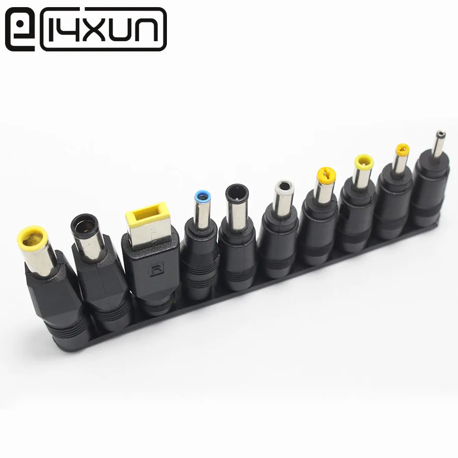 

New 10pcs/Set 5.5x2.1mm Multi-type Male Jack for DC Plugs for AC Power Adapter Computer Cables Connectors for Notebook Laptop