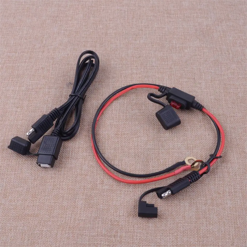 Водонепроницаемый кабель DWCX SPT1 18AWG SAE на USB для мотоцикла адаптер 10 А зарядный