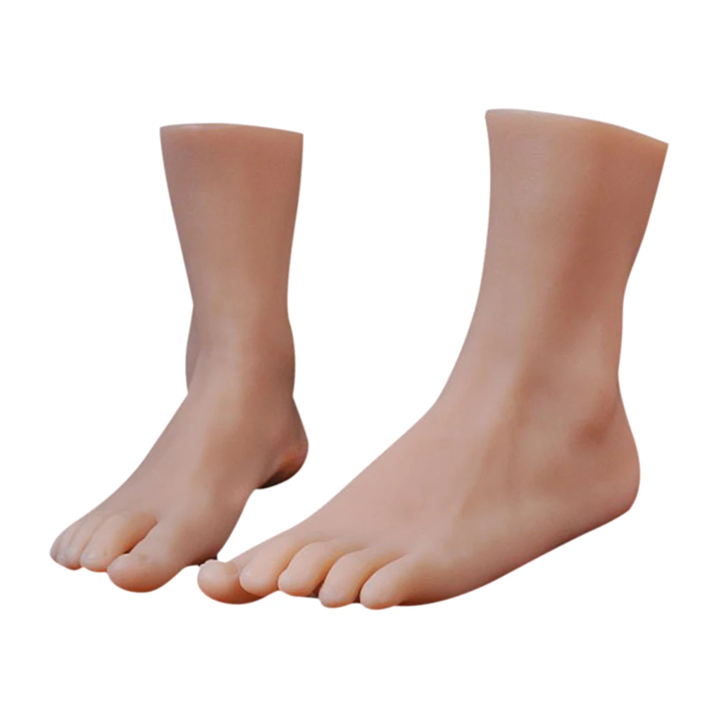 1 пара Lifesize мягкие ноги манекена модель для ногтей татуировки Практика ювелирных изделий дисплей-очень реалистичный