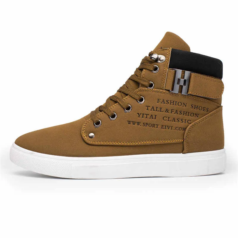 zapatillas planas de estilo clásico con cordones para primavera y otoño informales Khaki 8015#COOLVFATBO-zapatos vulcanizados para hombre zapatillas planas de estilo clásico con cordones para primavera y otoño informales Khaki 8015#COOLVFATBO-zapatos vulcanizados para hombre