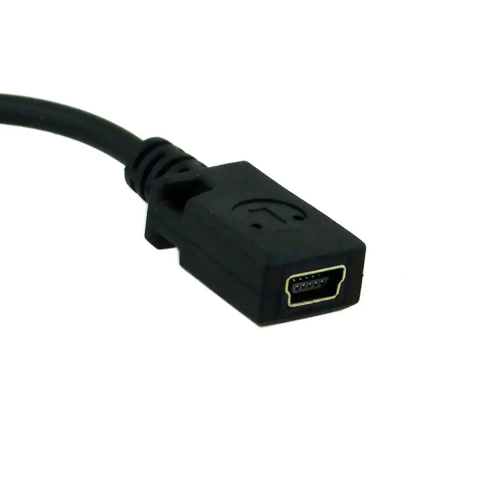 0.1 M Micro USB Laki-laki ke Perempuan Mini USB Adapter Kabel untuk Tablet PC/MP3/Ponsel/GPS mp4