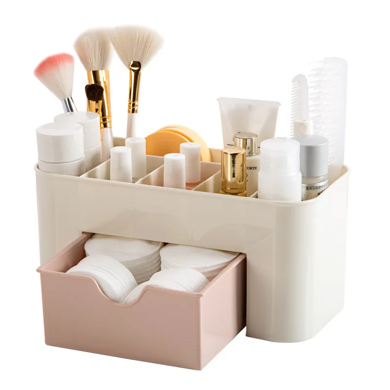 

Drawer cosmetic storage box, makeup brush, finishing box, table top jewelry, skin care product, split dressing case