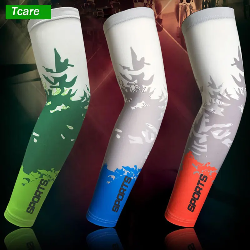 

Tcare 1Pair UV Protection Cooler Arm sleeves Unisex Men Women Sun Protection Arm Cover Sleeve for Bike/Hiking/Running/Golf