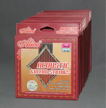 

12 Sets Alice AW463 High-Carbon Steel 85/15 Bronze Wound Acoustic Guitar Strings