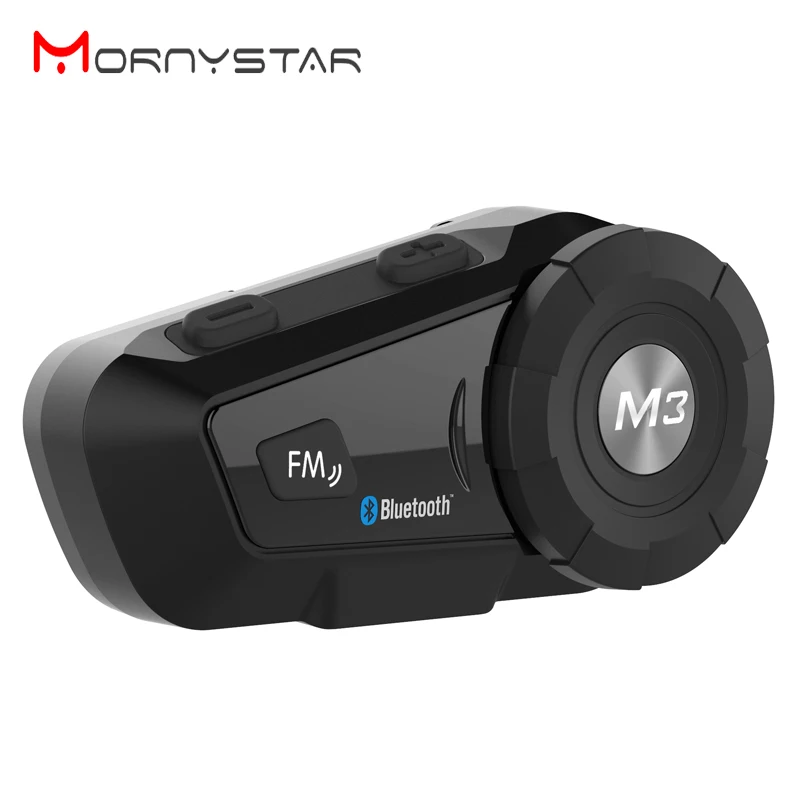 

2019 Mornystar M3 Multi BT Interphone Motorcycle Bluetooth Helmet Intercom intercomunicador moto interfones headset with FM