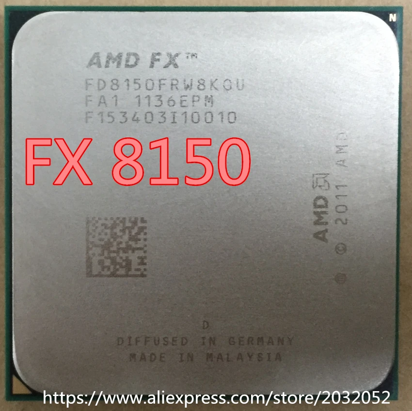Процессор AMD 8150 FX FD8150FRW8KGU 125 Вт 3 6 ГГц Восьмиядерный процессор AM3 + 32 нм 8 Мб|socket am3|fx