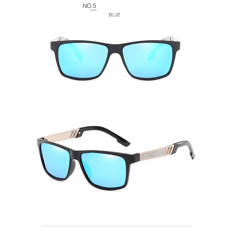 Новинка, Модные поляризованные солнцезащитные очки, мужские Квадратные Солнцезащитные очки для вождения, JY66278
