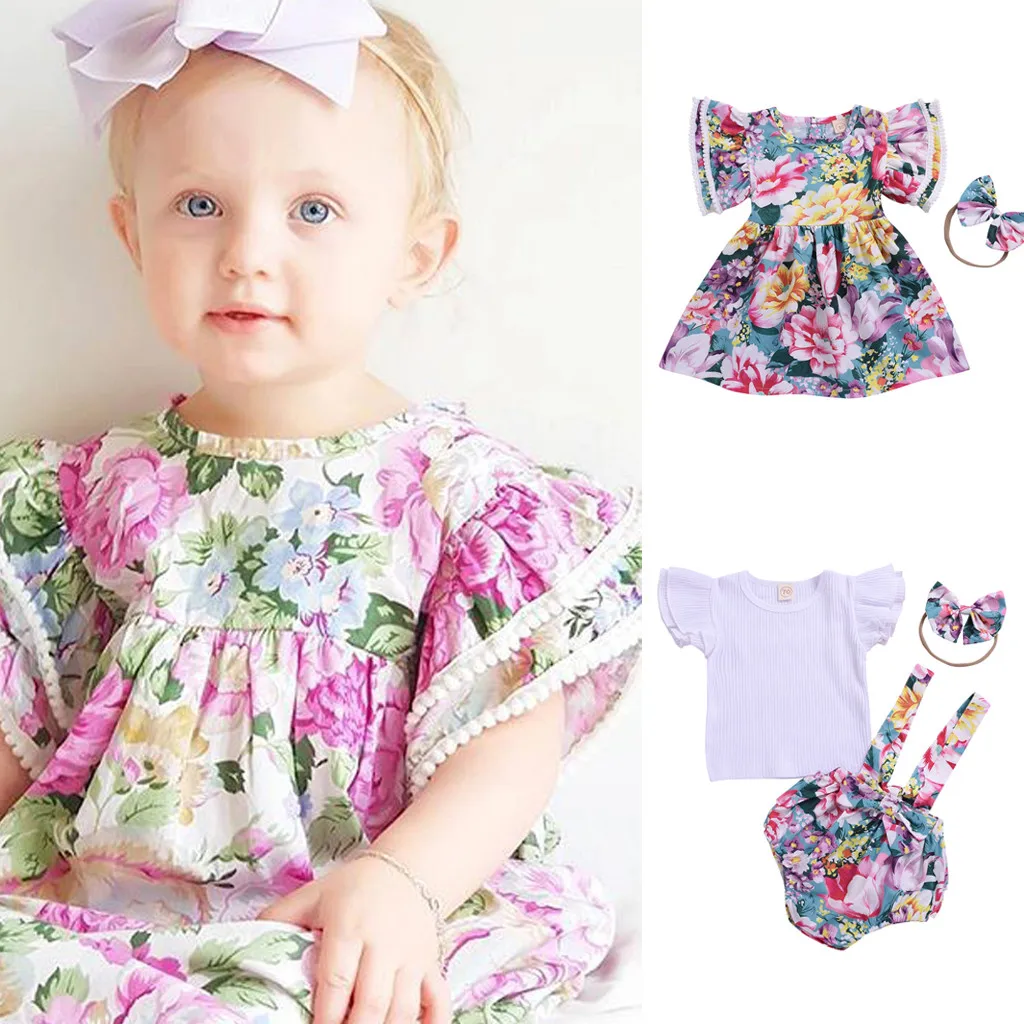 Baby Girl Summer Clothes Summer Style Sisters Loaded Baby Ruffled Tops