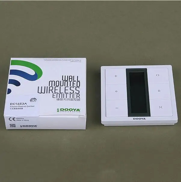 

Smart Home Dooya Fifteen Channels Wall Switches Wireless Control for Motorized Curtain Tracks or motors