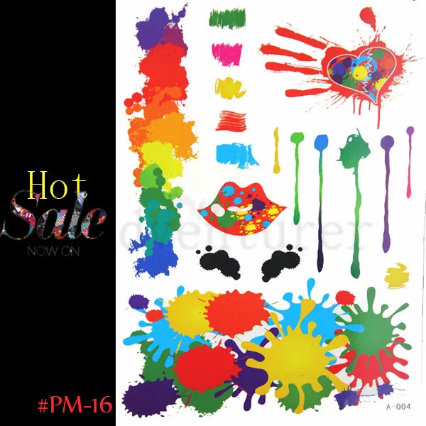 Verano Estilo Del Tatuaje El Nombre Color Body Art Tatuaje