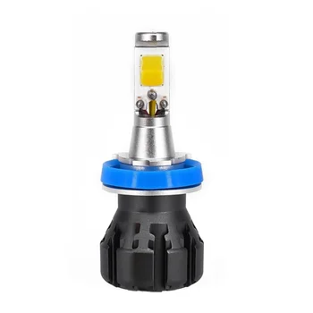 

12W Lamps LED Lights Front 2pcs H11 Golden Fog Energy Saving Dual Color