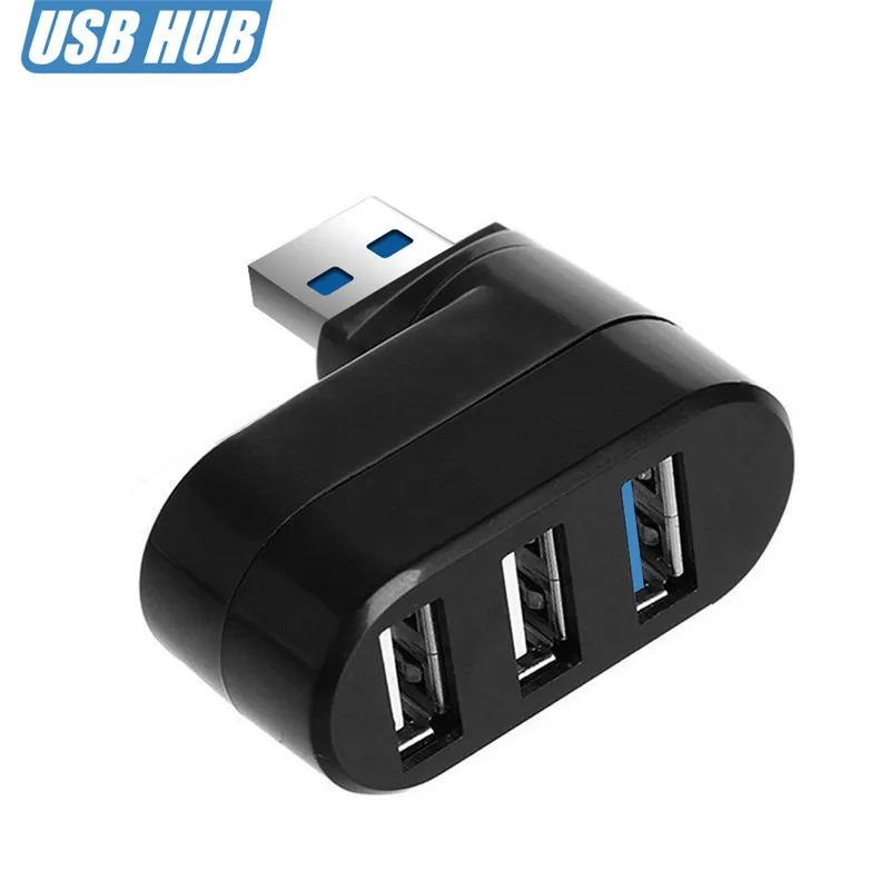 Поддержка быстрой зарядки OTG 3 порта usb хаб 0 USB 2 вращающийся разветвитель адаптер
