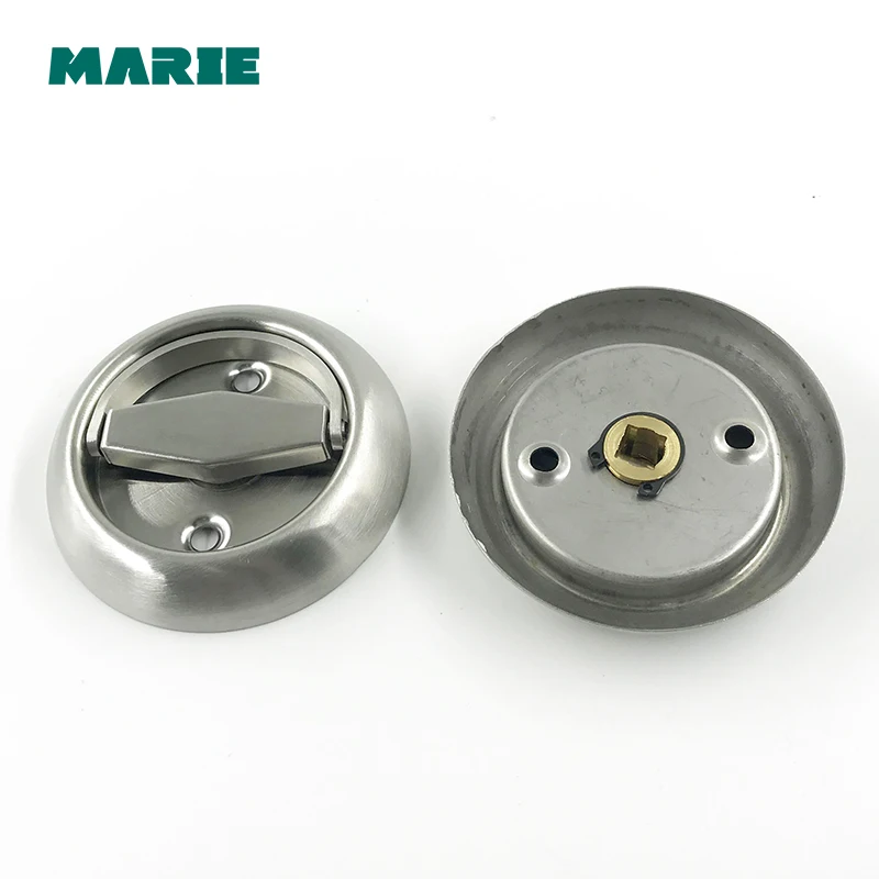 Round Hidden Stealth Spring Invisible Furniture Drawer Small Handle Press Bounce Up Tatami Handle Furniture Hardware