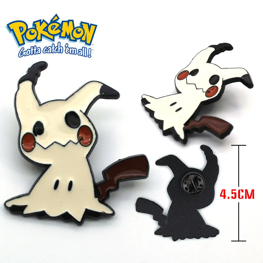 

Mimikyu Metal Badge Pin Button Brooch Chest Cosplay Gift 4.5cm