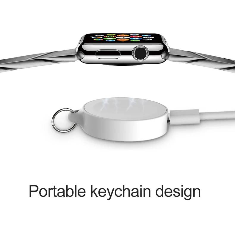 Портативное магнитное Беспроводное зарядное устройство для Apple Watch магнитный для Iwatch 1 2 3 4 Cargador быстрозарядная станция