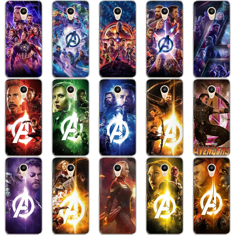 

Case ForMeizu M6 Note M5S 5C M3s 3 M5 Note Pro6 U10 U20 Luxury Marvel Avengers Heroes Iron Man Soft silicone TPU Cover